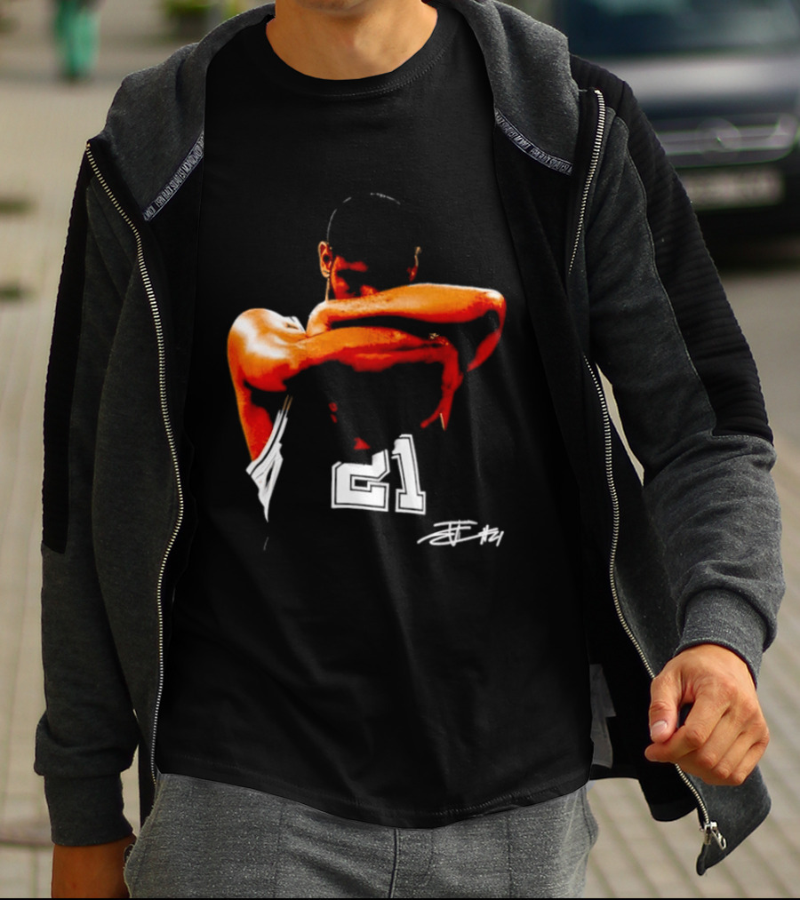 Tim Duncan San Antonio Spurs NBA 21 TD Basketball Legend T-Shirt