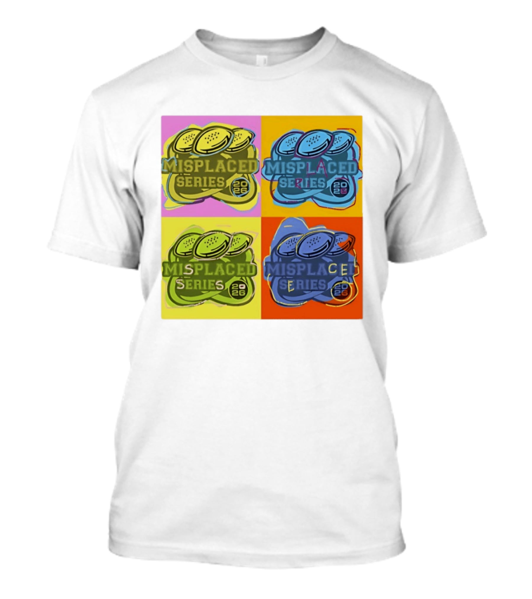 Misplaced Series 2026 Pop Art Coins Quadrant T-Shirt