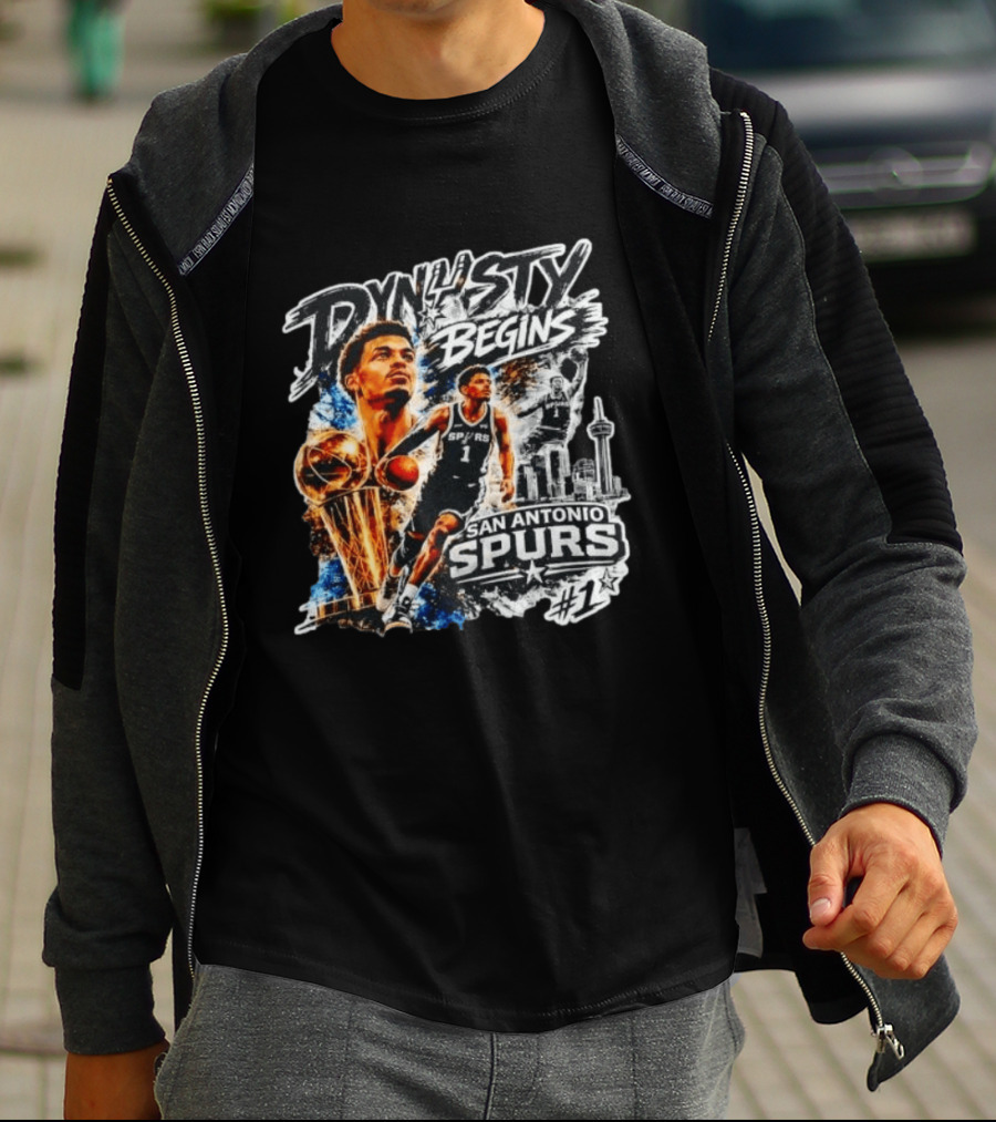 Dynasty Begins San Antonio Spurs #1 Victor Wembanyama T-Shirt
