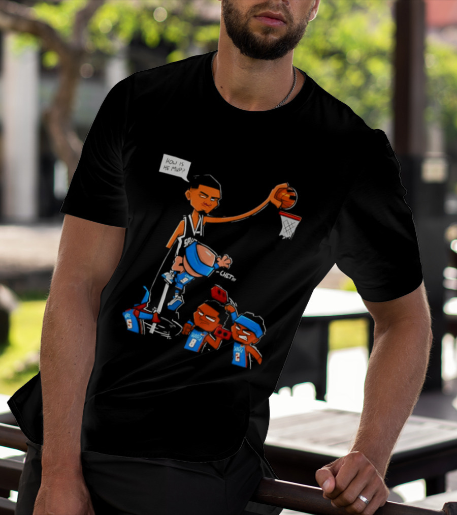Victor Wembanyama San Antonio Spurs Vs Chet Holmgren Oklahoma City Thunder NBA MVP Debate T-Shirt