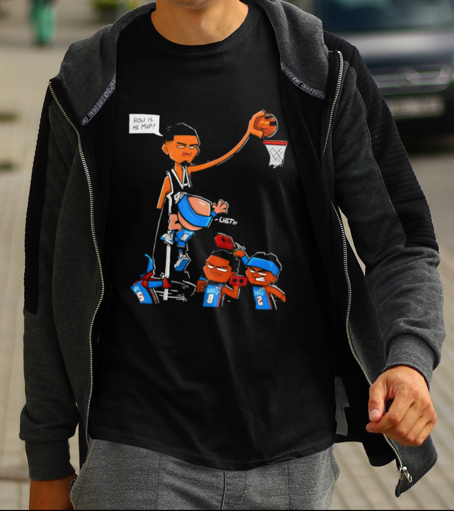 Victor Wembanyama San Antonio Spurs Vs Chet Holmgren Oklahoma City Thunder NBA MVP Debate T-Shirt