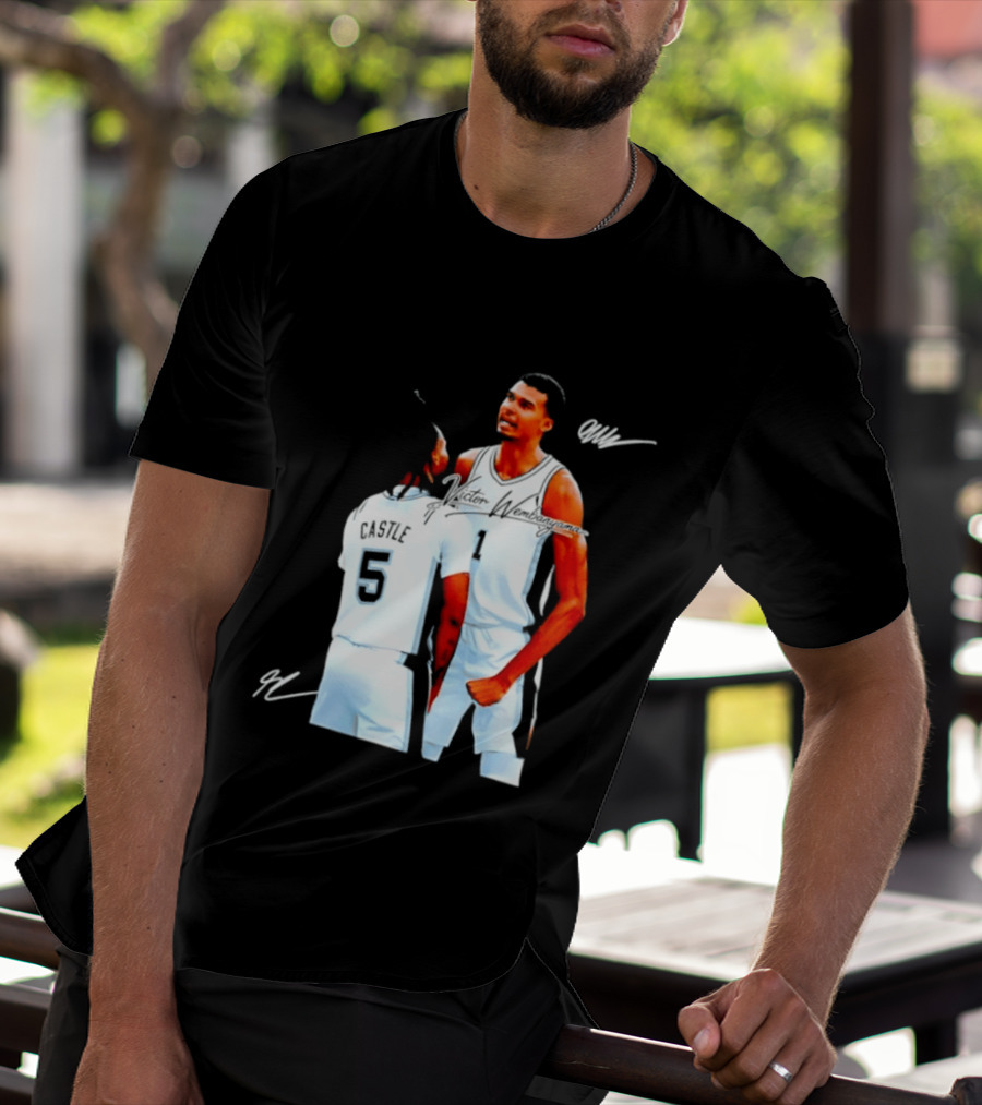 Victor Wembanyama Stephon Castle San Antonio Spurs NBA Basketball 1 5 T-Shirt