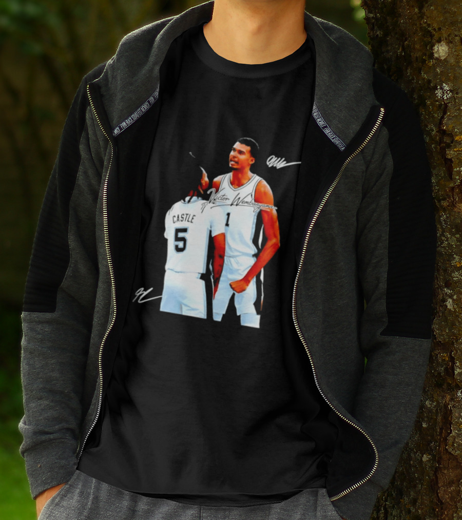 Victor Wembanyama Stephon Castle San Antonio Spurs NBA Basketball 1 5 T-Shirt