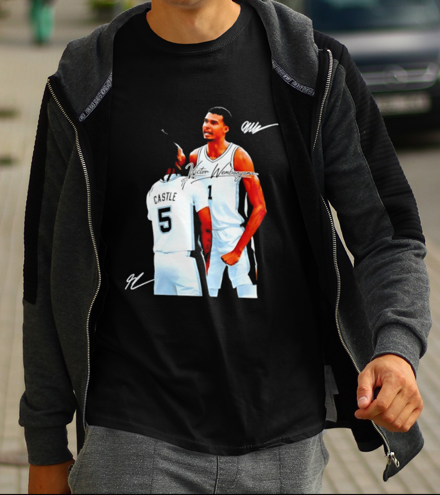Victor Wembanyama Stephon Castle San Antonio Spurs NBA Basketball 1 5 T-Shirt