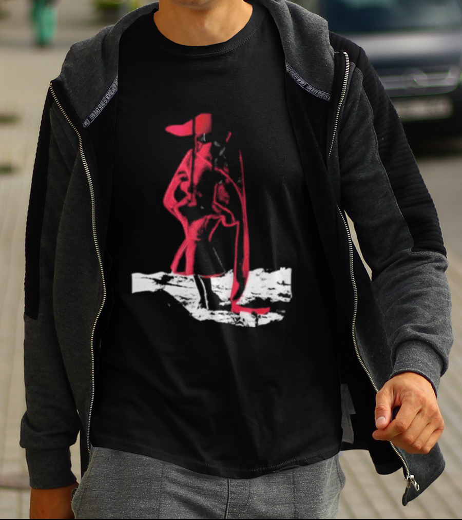 Adelaxo Adela Abstract Red Figure T-Shirt