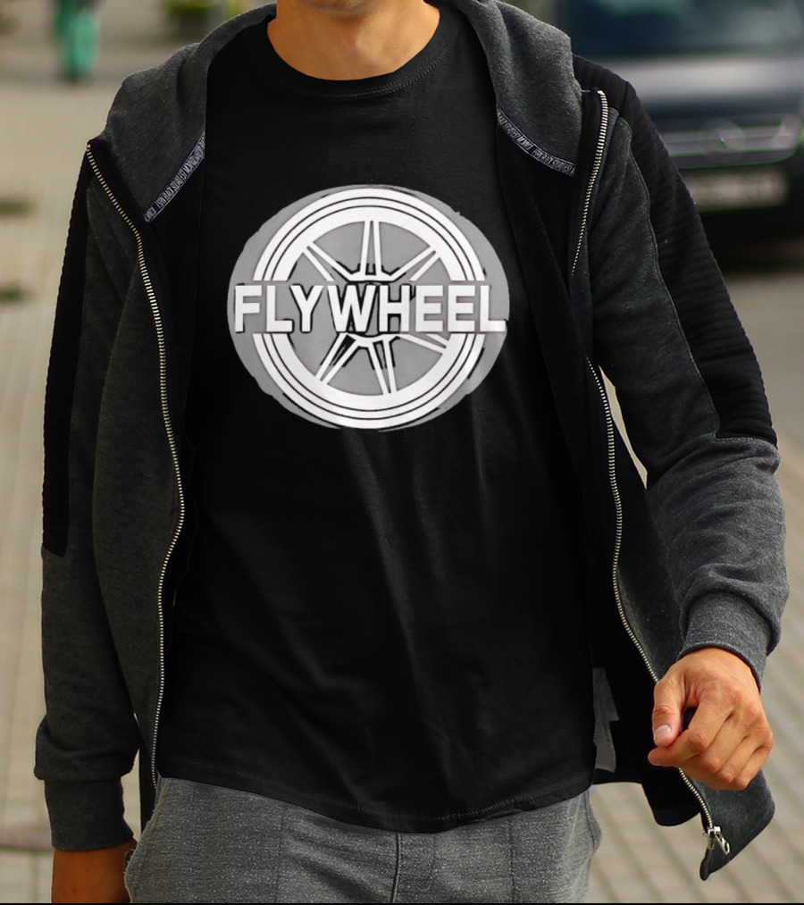 FLYWHEEL Circular Wheel Spoke T-Shirt