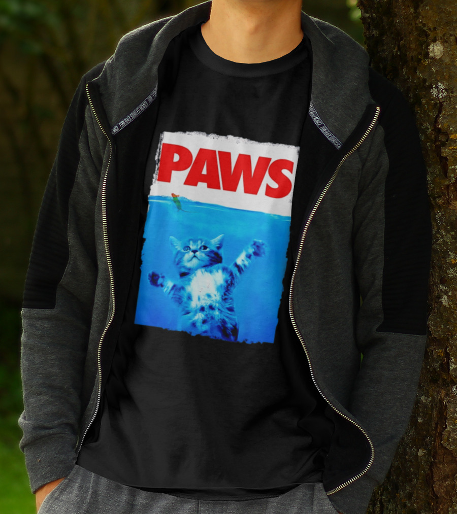 Jaws Universal Steven Spielberg Amblin Entertainment Paws Kitten Mouse T-Shirt