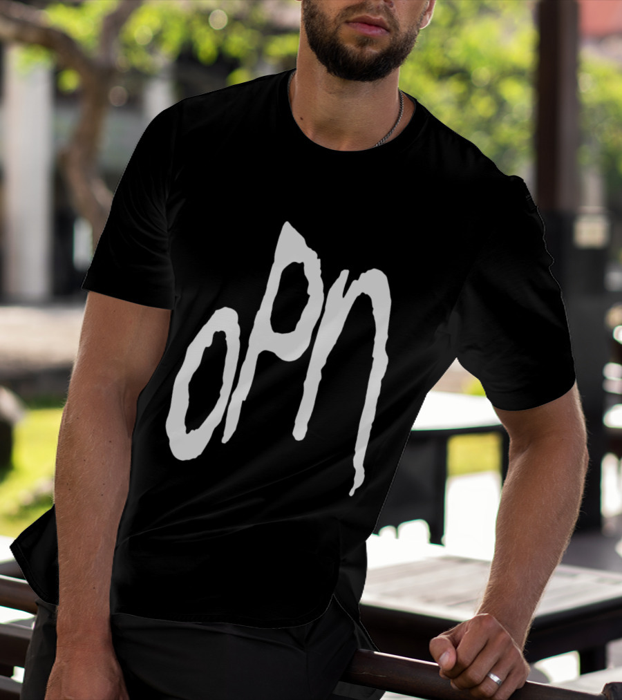 Oneohtrix Point Never OPN Stylized Text Hipster Band T-Shirt