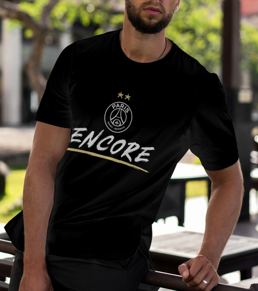 Paris Saint Germain Encore Eiffel Tower Fleur De Lis France PSG T-Shirt