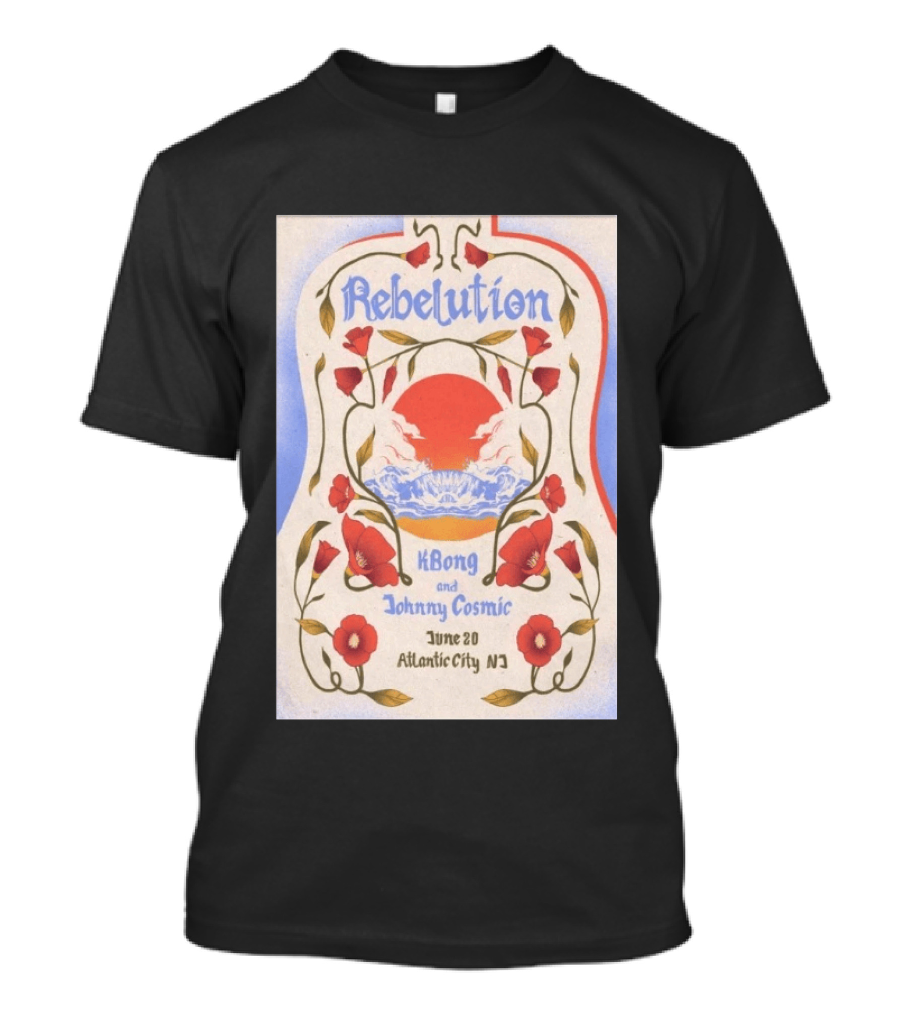 Rebelution KBong Johnny Cosmic June 20 Atlantic City NJ T-Shirt