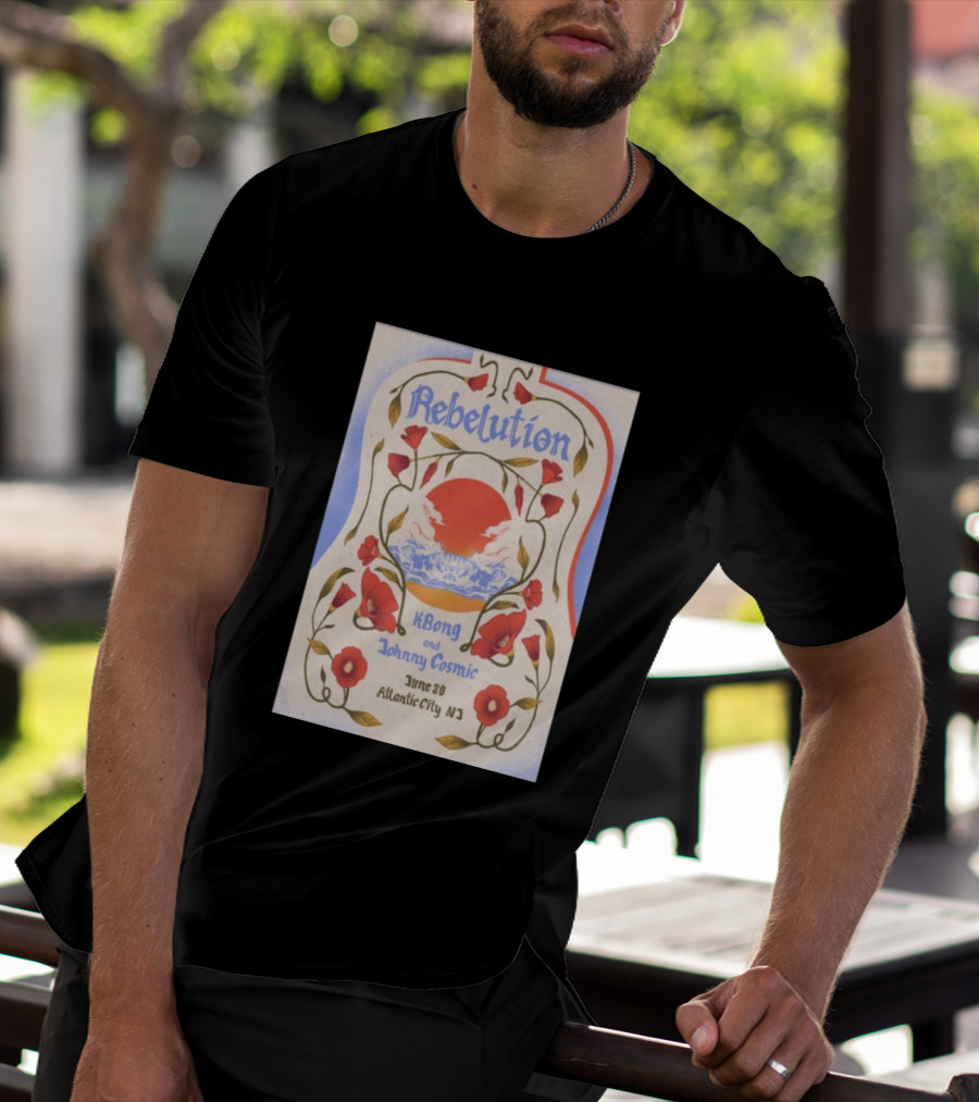 Rebelution KBong Johnny Cosmic June 20 Atlantic City NJ T-Shirt