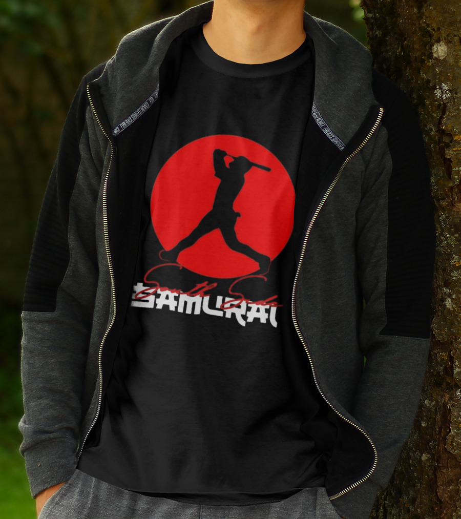Samurai Baseball Stride Dark Red Circle Sōru Geki T-Shirt