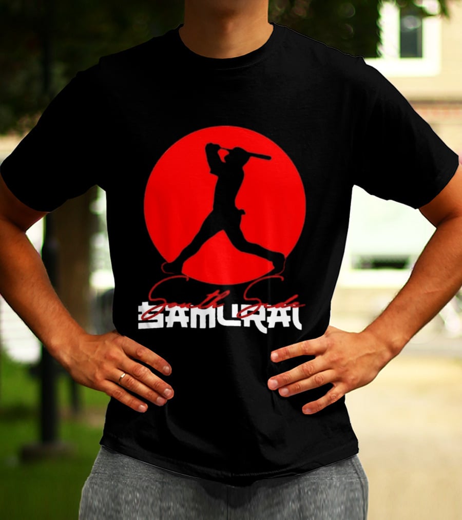 Samurai Baseball Stride Dark Red Circle Sōru Geki T-Shirt