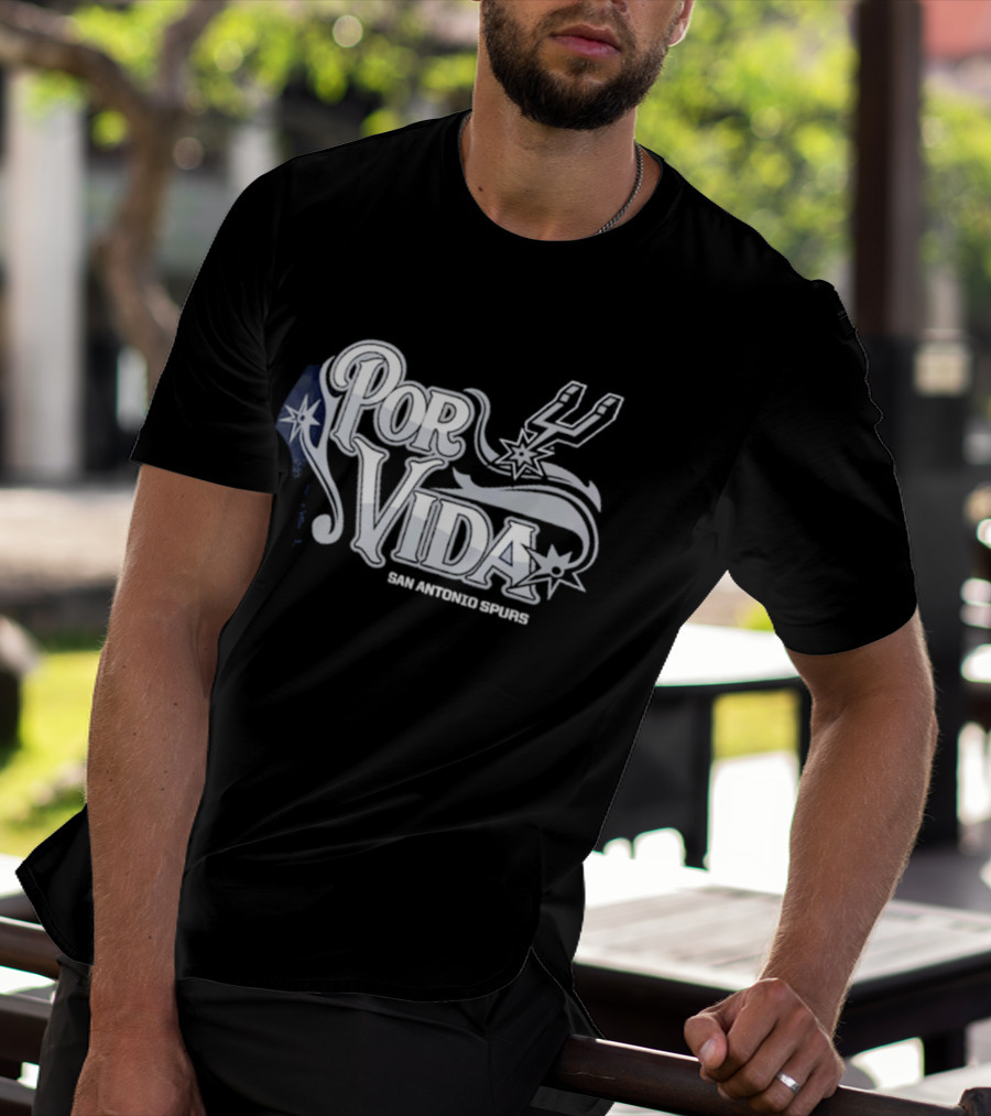 San Antonio Spurs Por Vida Spurs Logo Half Court Offense T-Shirt
