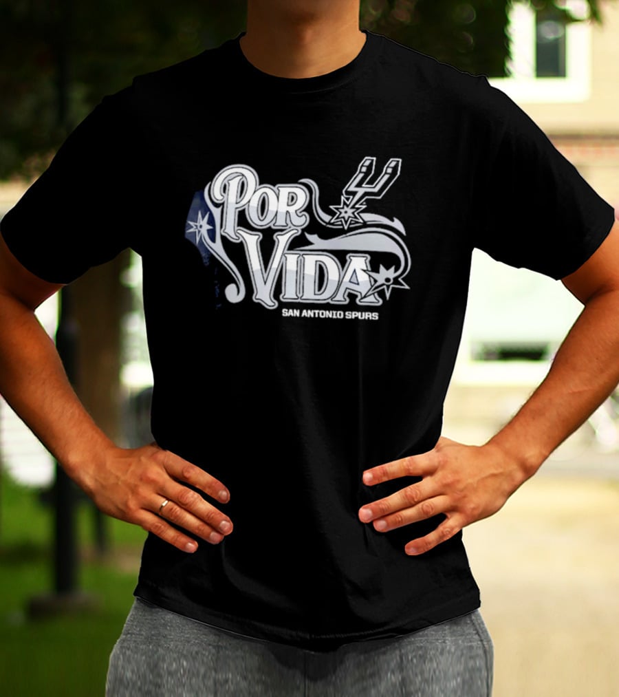 San Antonio Spurs Por Vida Spurs Logo Half Court Offense T-Shirt