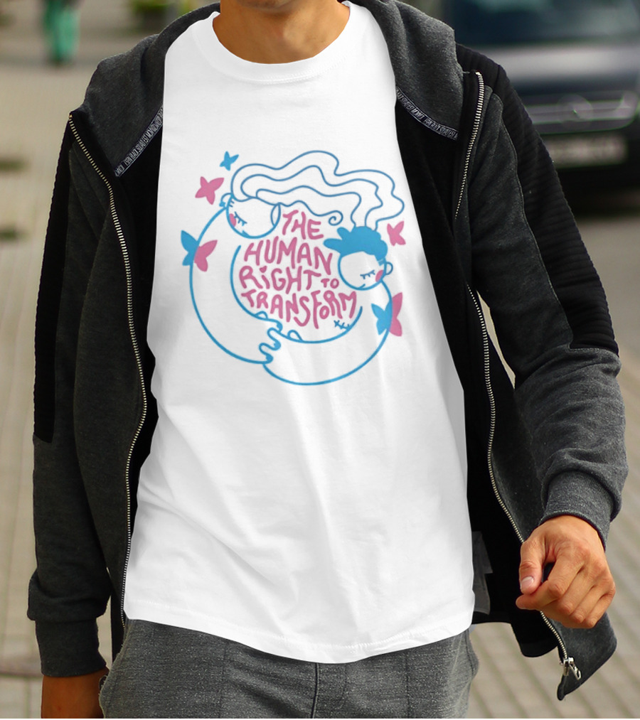 The Human Right To Transform Butterfly Pride Equality Freedom T-Shirt