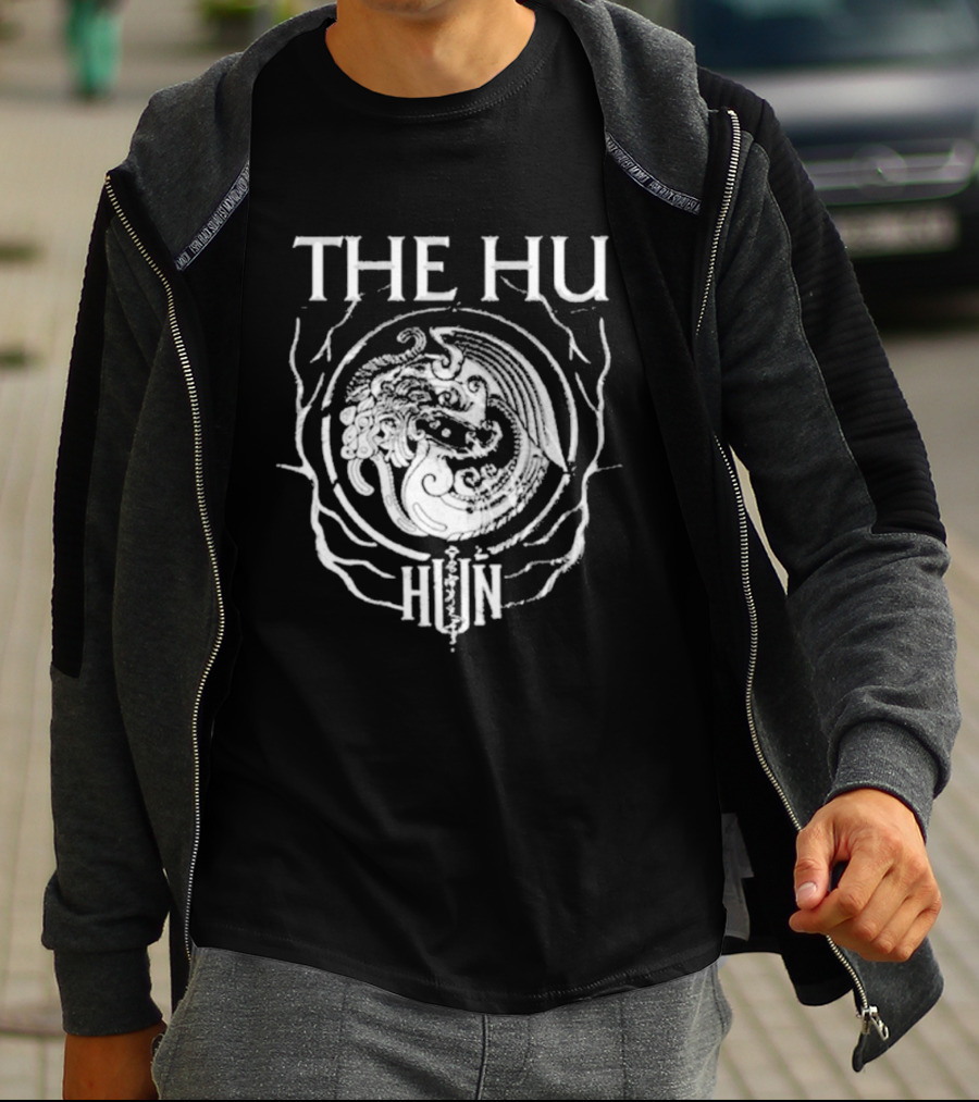 The Hu Band Symbol Black White Hun Circle T-Shirt