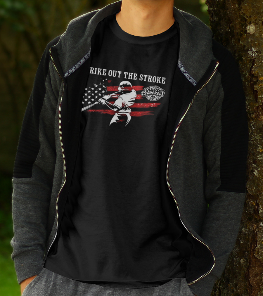 Biloxi Shuckers Strike Out The Stroke Twofer Tuesday 2026 Baseball Event T-Shirt