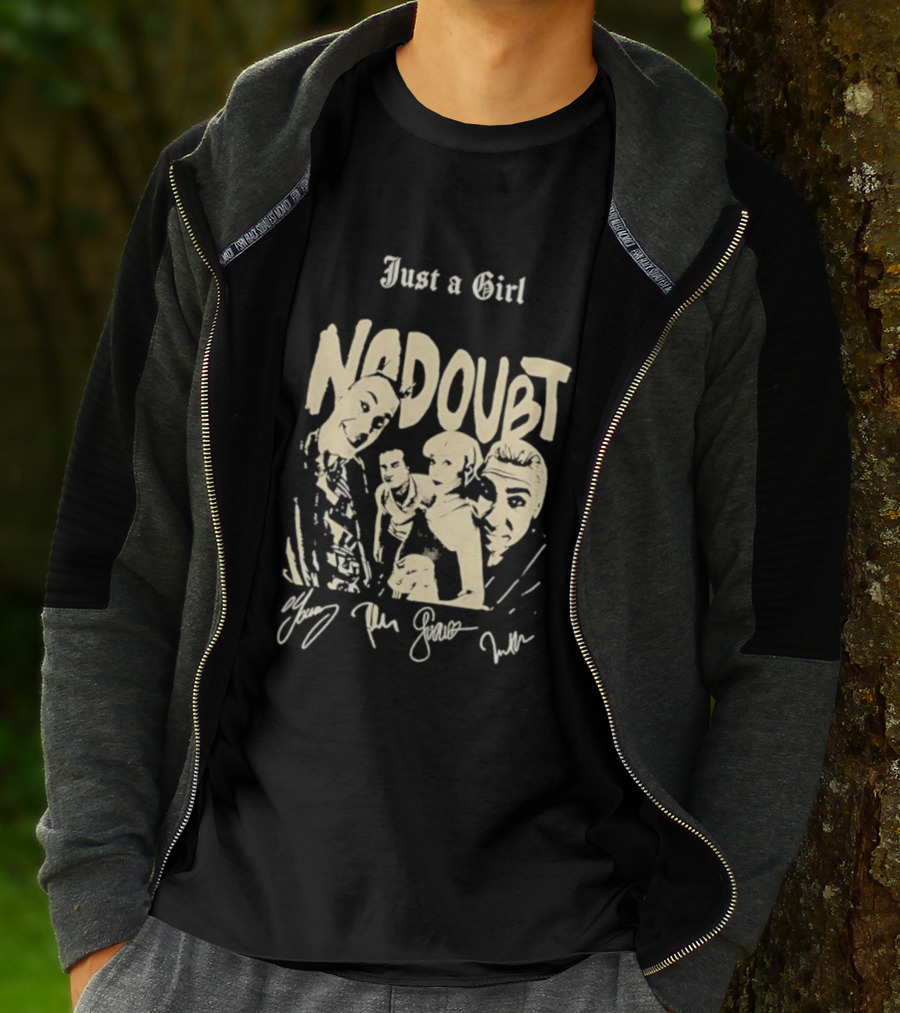 Just A Girl No Doubt Members Signatures T-Shirt