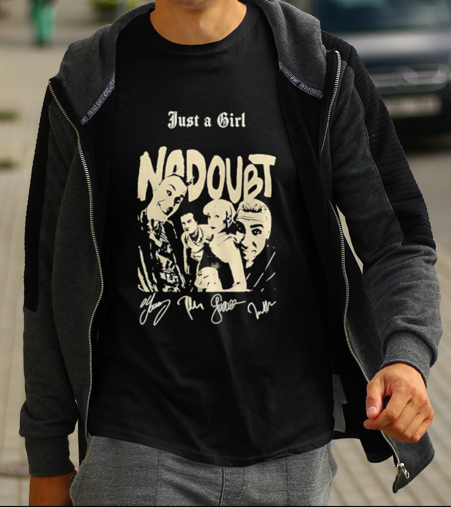 Just A Girl No Doubt Members Signatures T-Shirt
