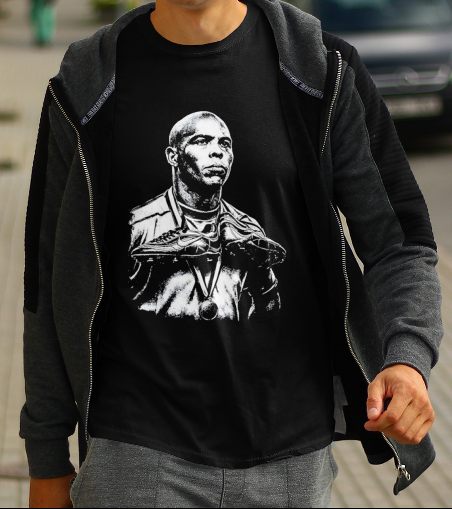Ronaldo Fenomeno Nike Soccer Cleats Golden Medal Iconic Image T-Shirt