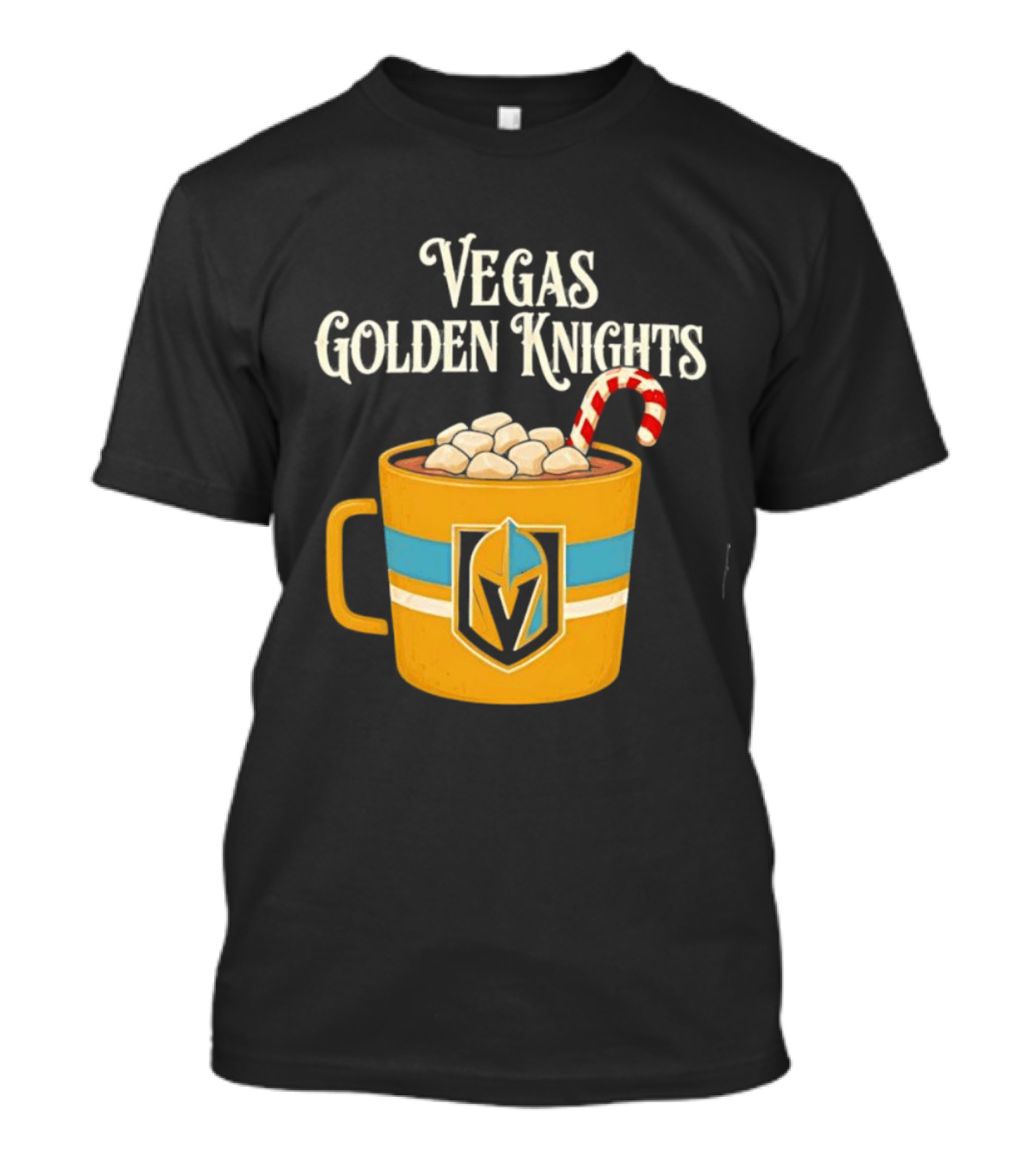 Vegas Golden Knights With Candy Cane Richmond T-Shirt