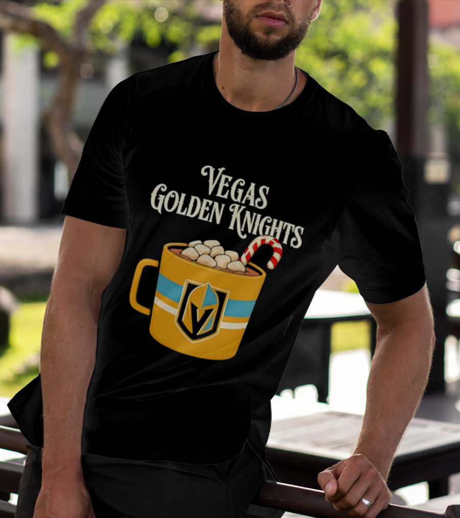 Vegas Golden Knights With Candy Cane Richmond T-Shirt