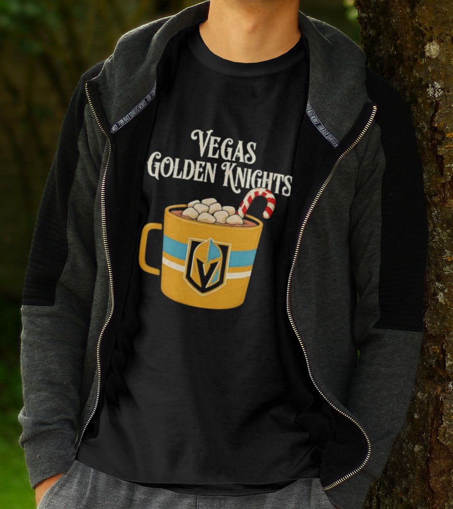 Vegas Golden Knights With Candy Cane Richmond T-Shirt