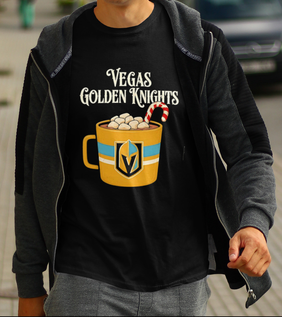 Vegas Golden Knights With Candy Cane Richmond T-Shirt