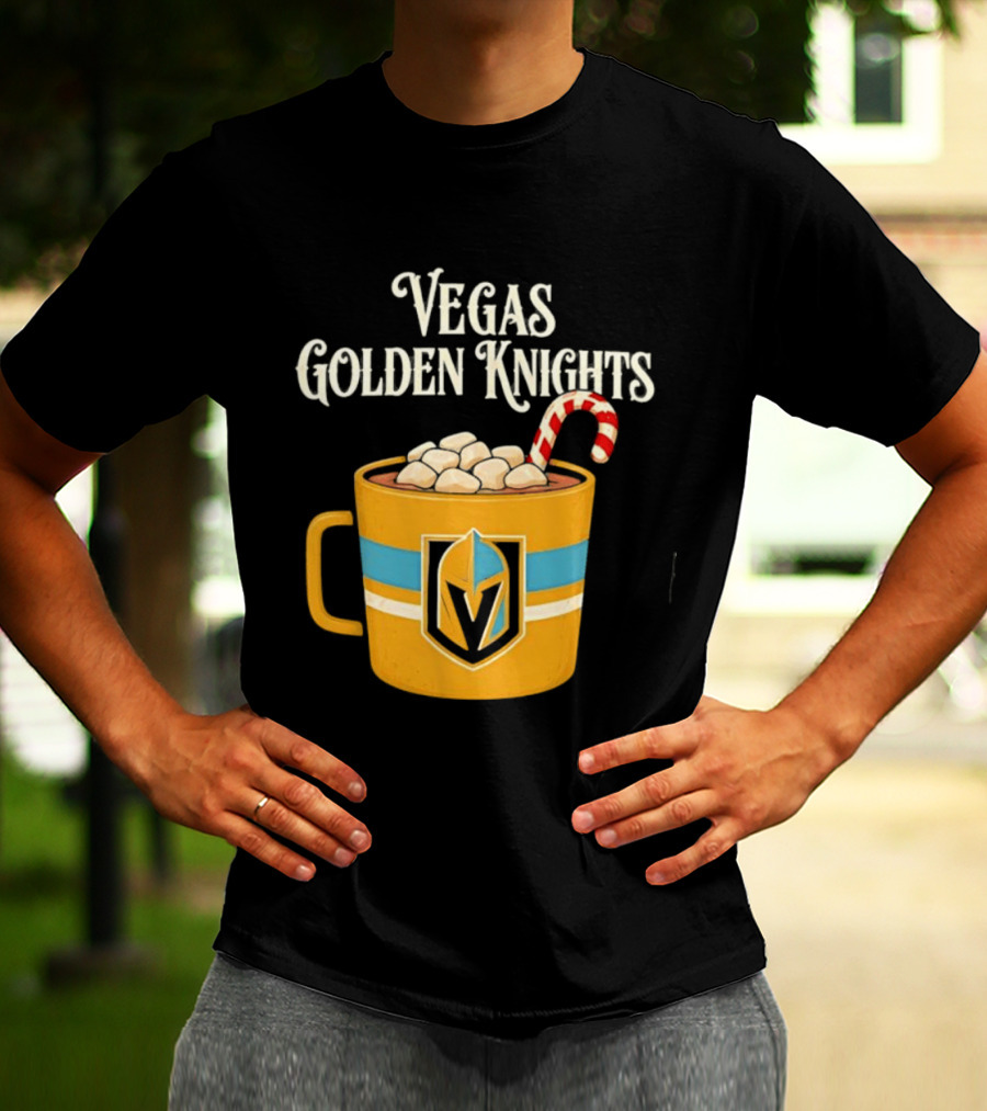 Vegas Golden Knights With Candy Cane Richmond T-Shirt