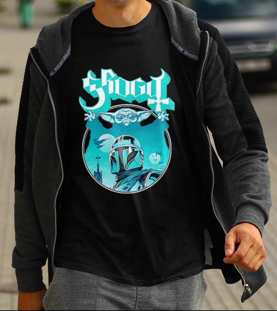 Grogu Mandalorian Ghost Band Star Wars T-Shirt