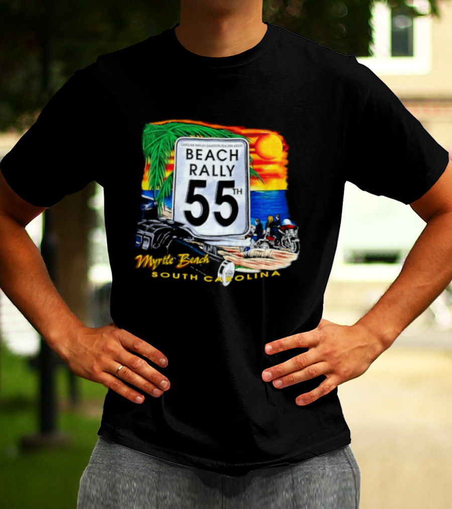 Carolina Harley Davidson Dealers Assoc Beach Rally 55th Myrtle Beach South Carolina T-Shirt