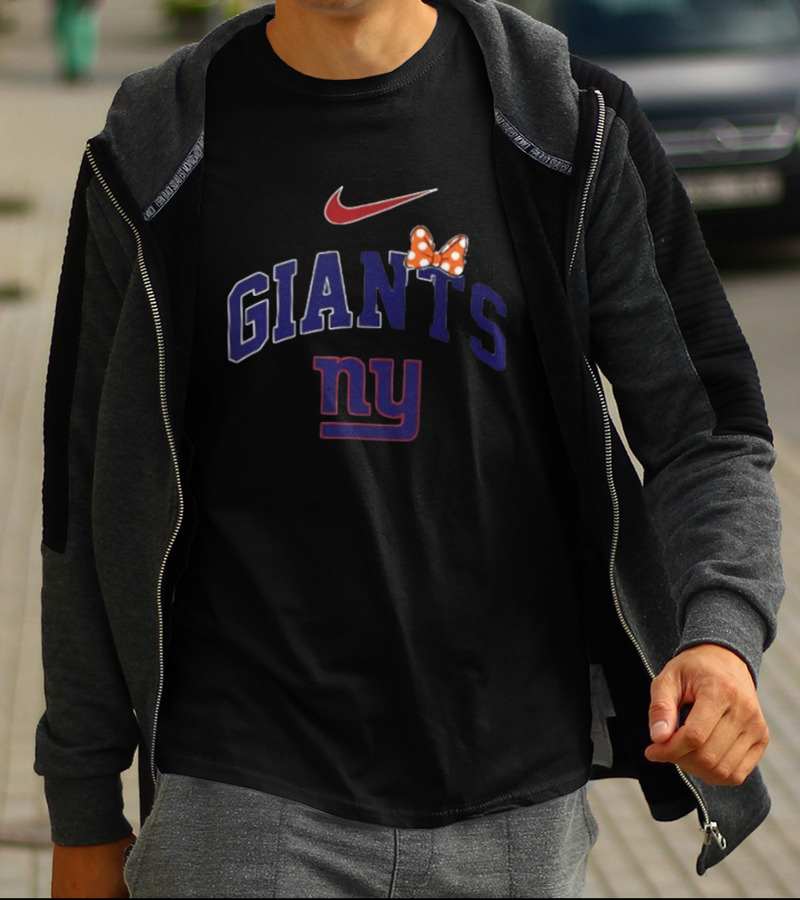 Nike New York Giants Ny Boo To You Fa Boo Lous Giants Bow T-Shirt