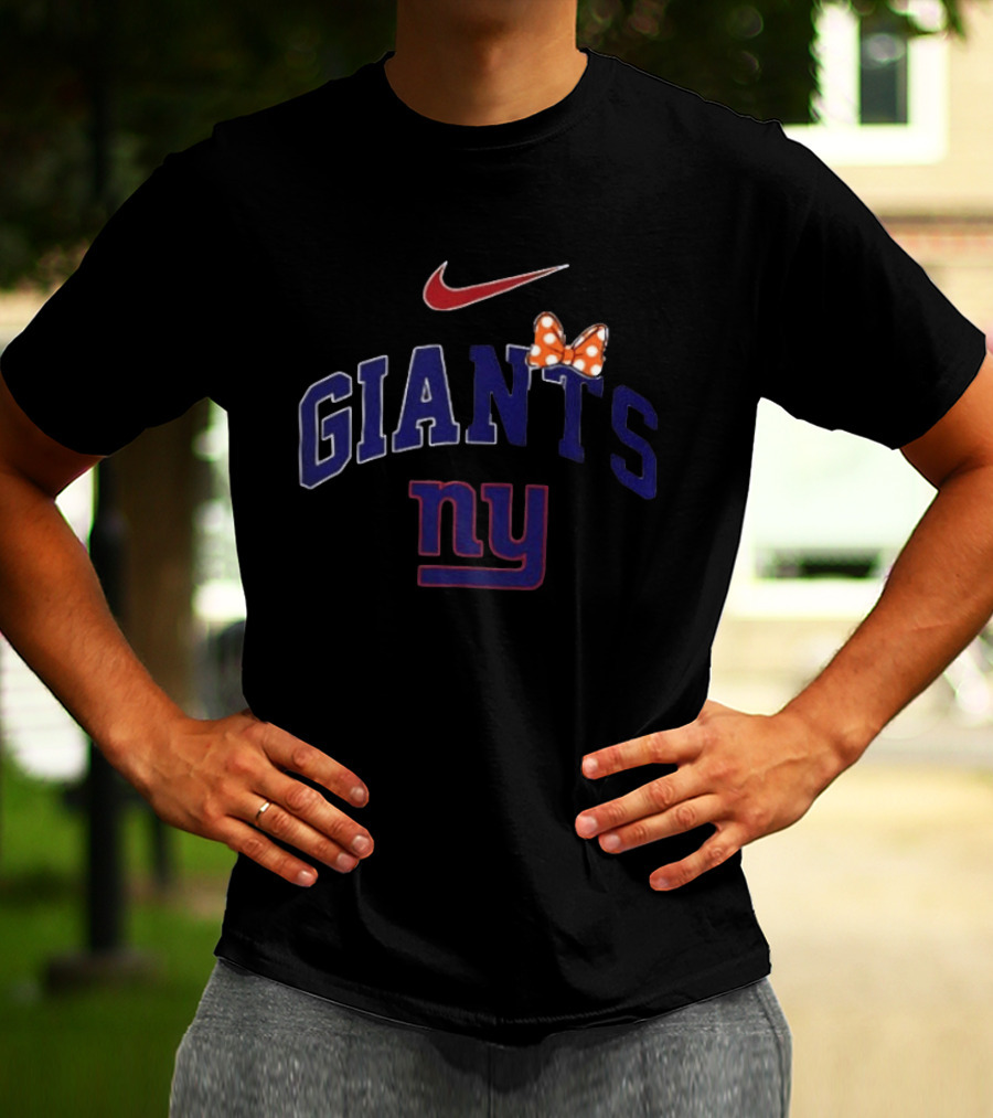 Nike New York Giants Ny Boo To You Fa Boo Lous Giants Bow T-Shirt
