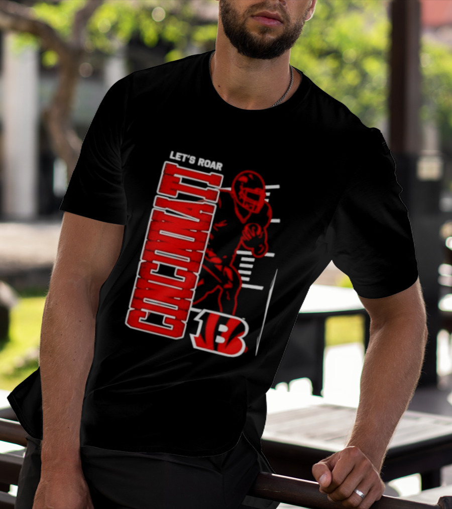 Cincinnati Bengals Football Let's Roar 13 T-Shirt