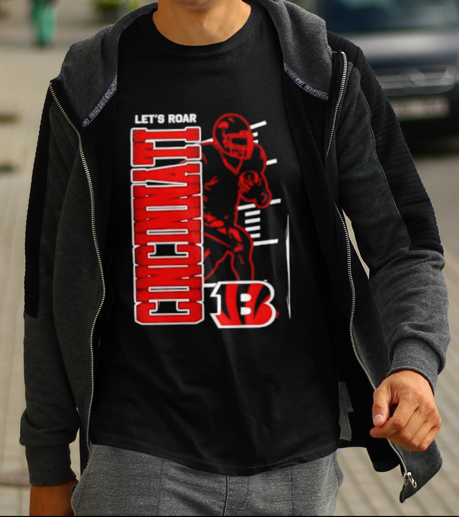 Cincinnati Bengals Football Let's Roar 13 T-Shirt