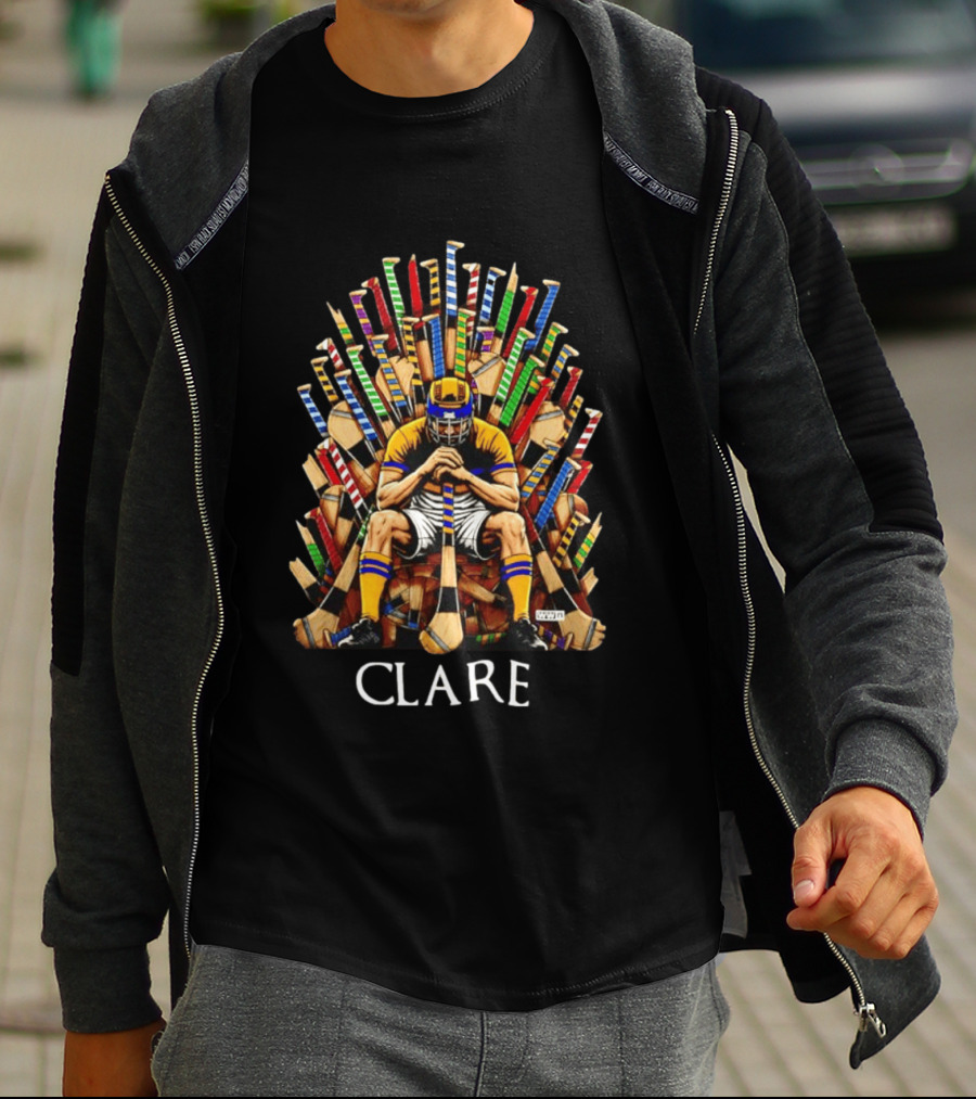 Clare Hurler Seated On Hurley Throne Inspired By Iconic TV Game Series T-Shirt