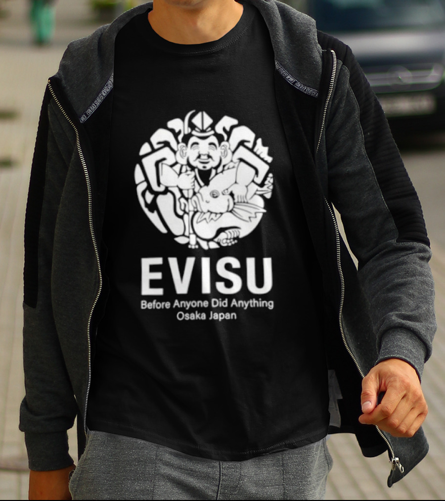 Evisu Before Anyone Did Anything Osaka Japan Iconic Graffiti Style Buddha T-Shirt