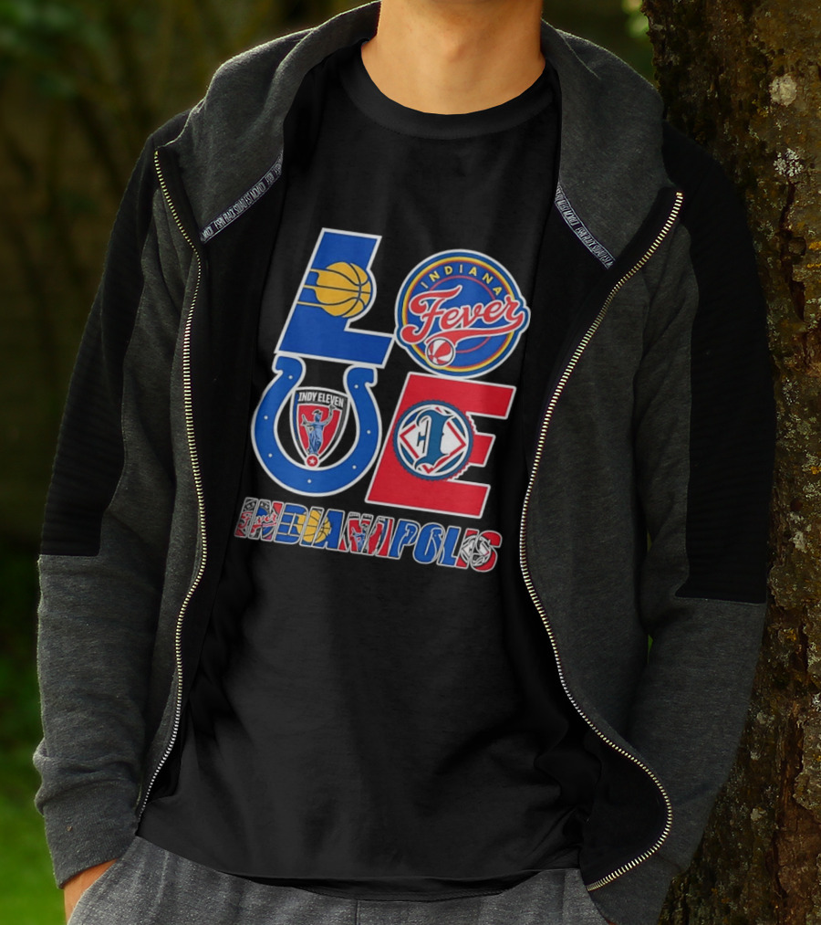 Indiana Fever Indianapolis Colts Inspired LOVE Indianapolis T-Shirt