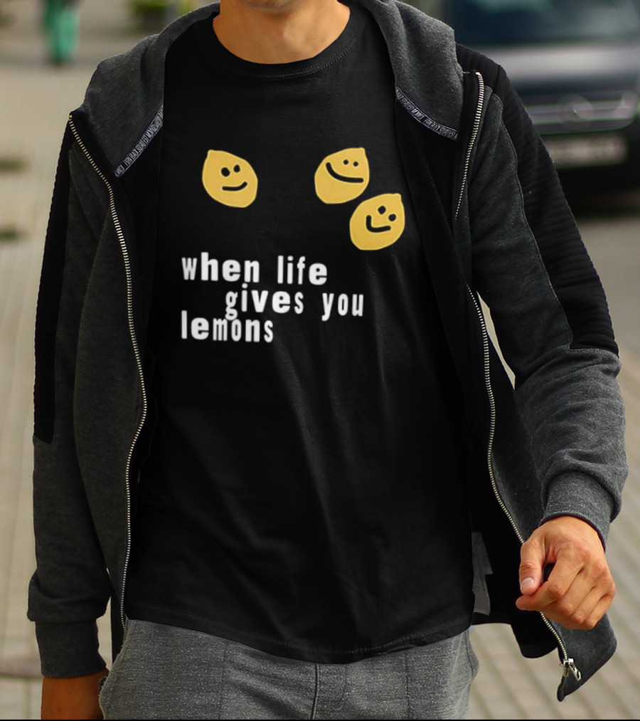 Jesus Lemonade When Life Gives You Lemons Smiley Faces T-Shirt