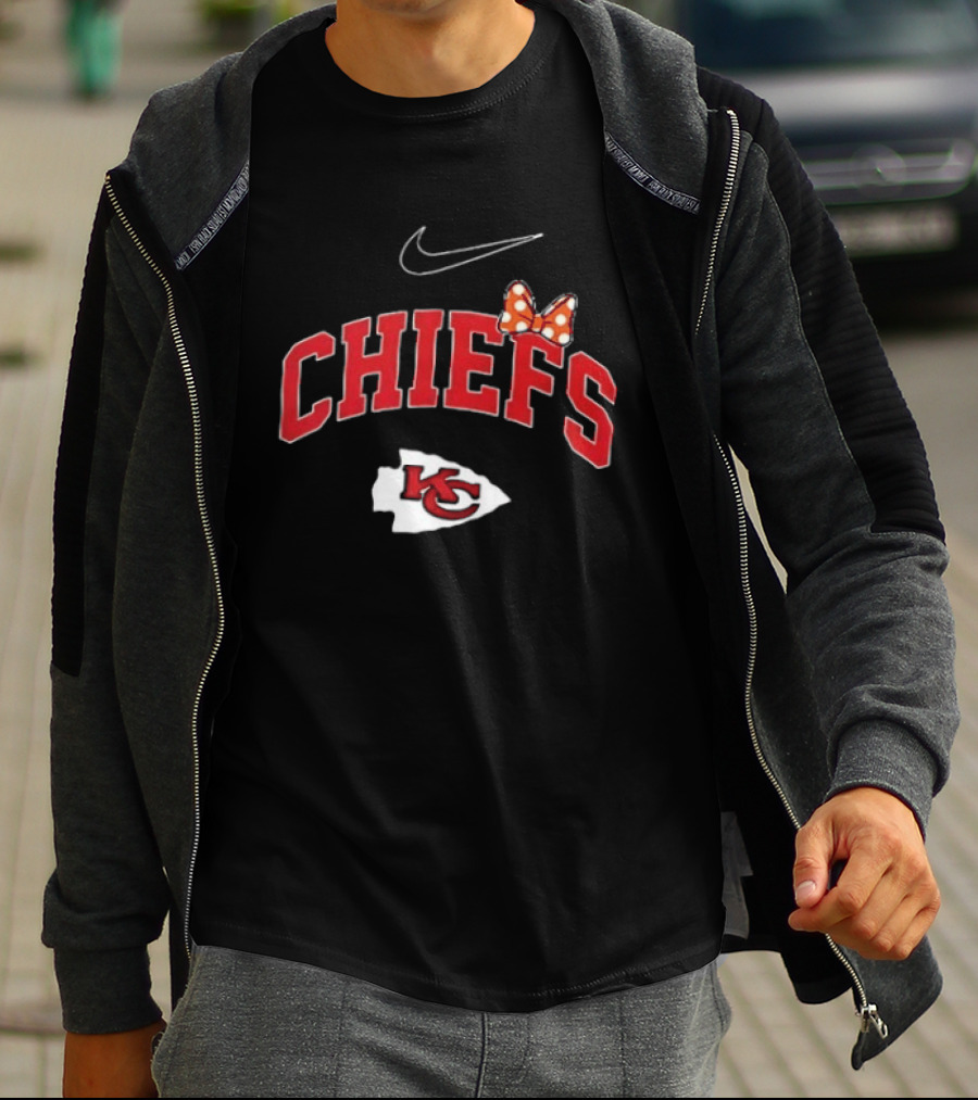 Kansas City Chiefs Boo To You Fa Boo Lous Chiefs Nike Bow KC T-Shirt
