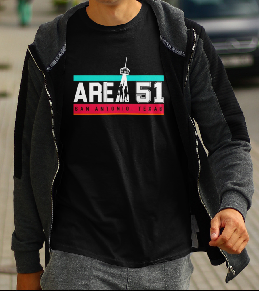 Stephon Castle Victor Wembanyama Area 51 San Antonio Texas Spurs Basketball T-Shirt