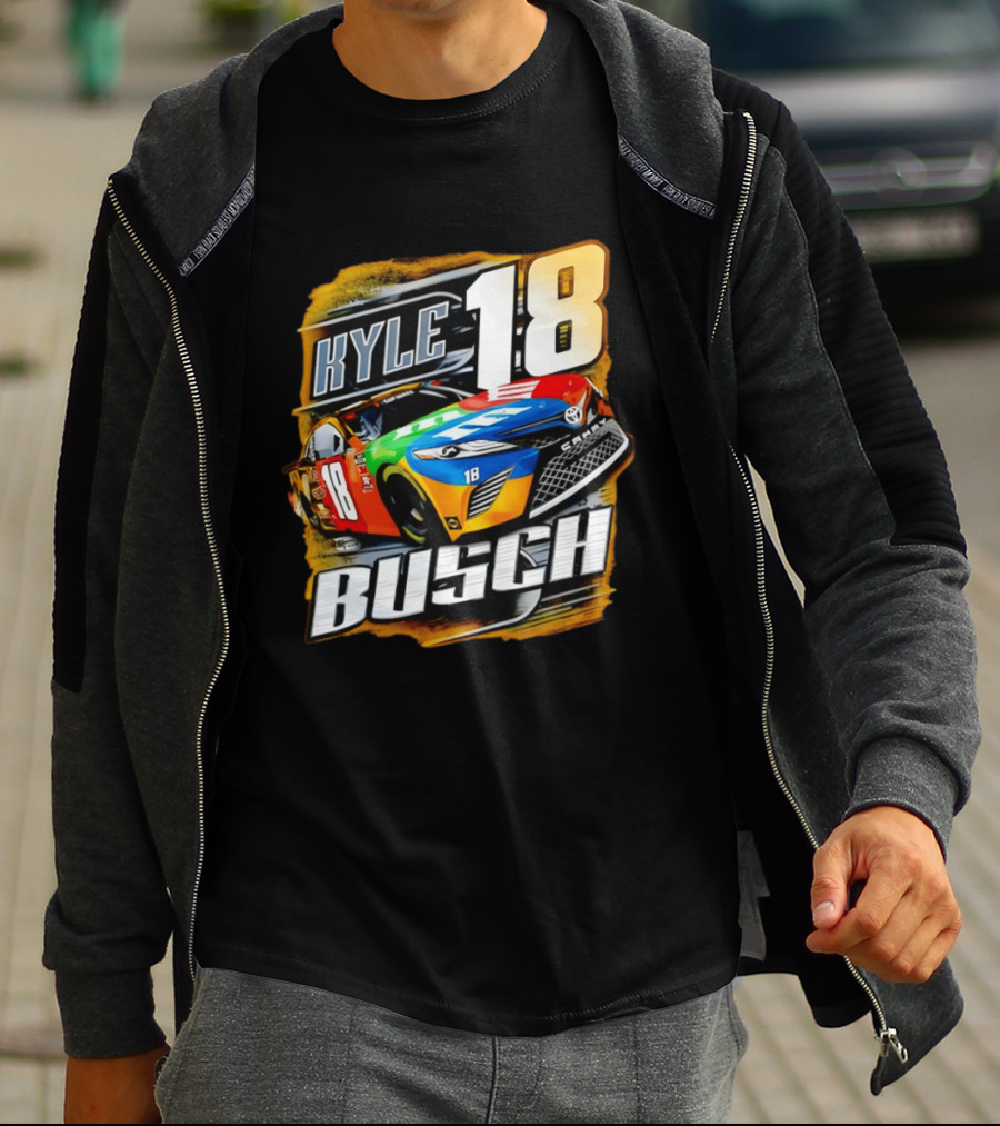 Kyle Busch 18 Toyota Camry Nascar Racing T-Shirt