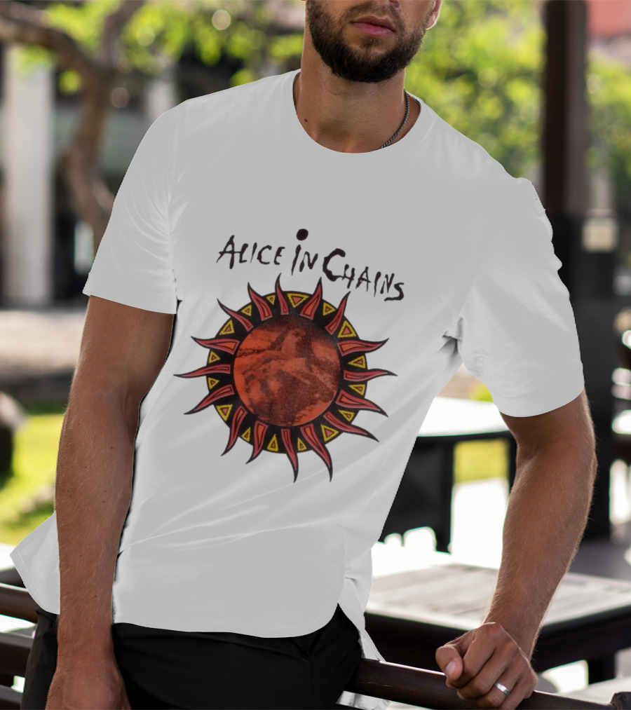Alice In Chains Sun Graphic Lollapalooza 1993 Promo T-Shirt