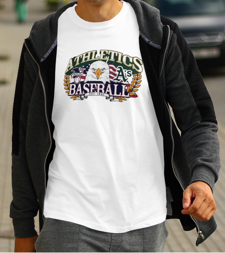 Athletics A's American Eagle Baseball EST 1901 T-Shirt