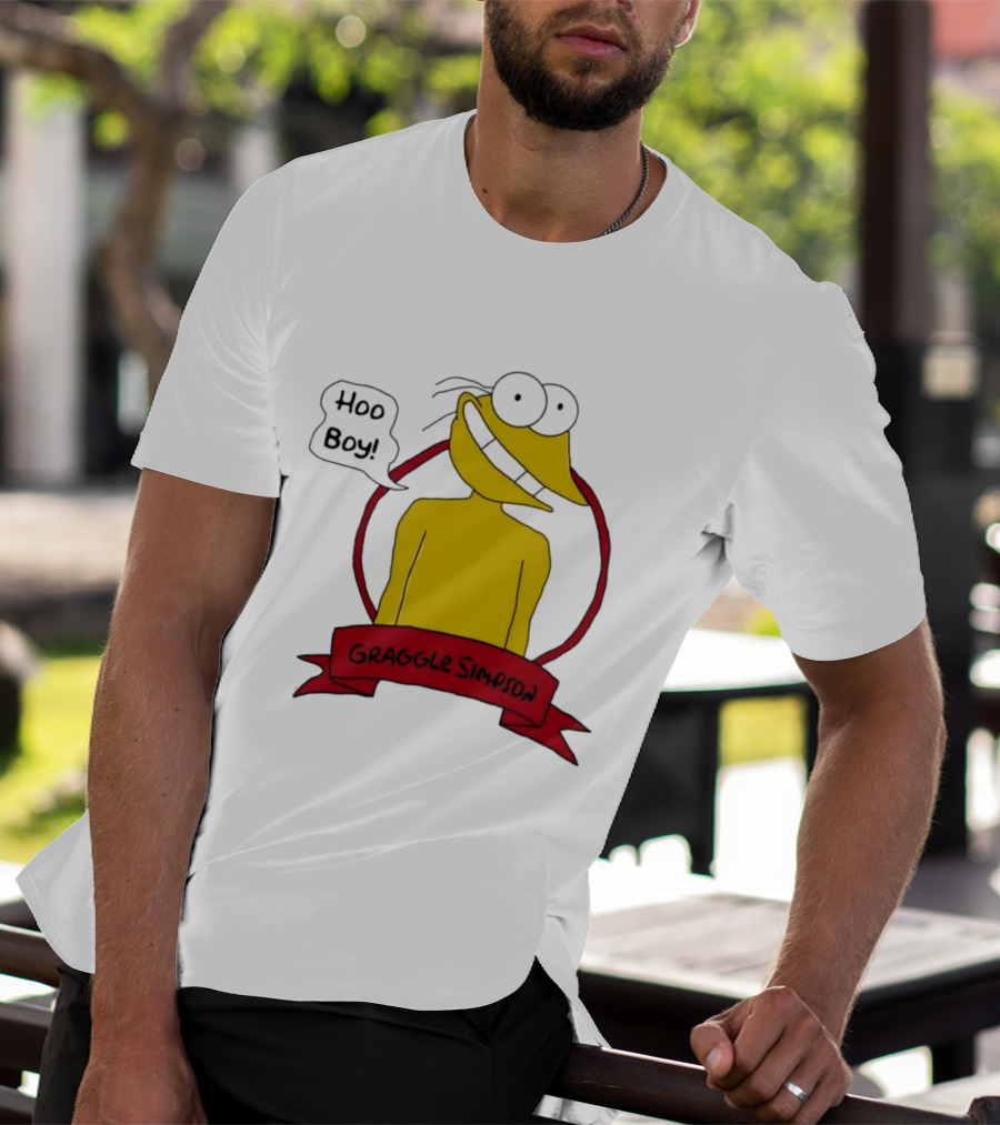 Hoo Boy Graggle Simpson Cartoon T-Shirt