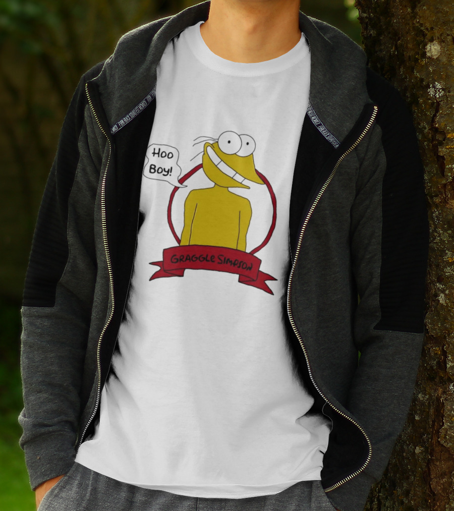 Hoo Boy Graggle Simpson Cartoon T-Shirt