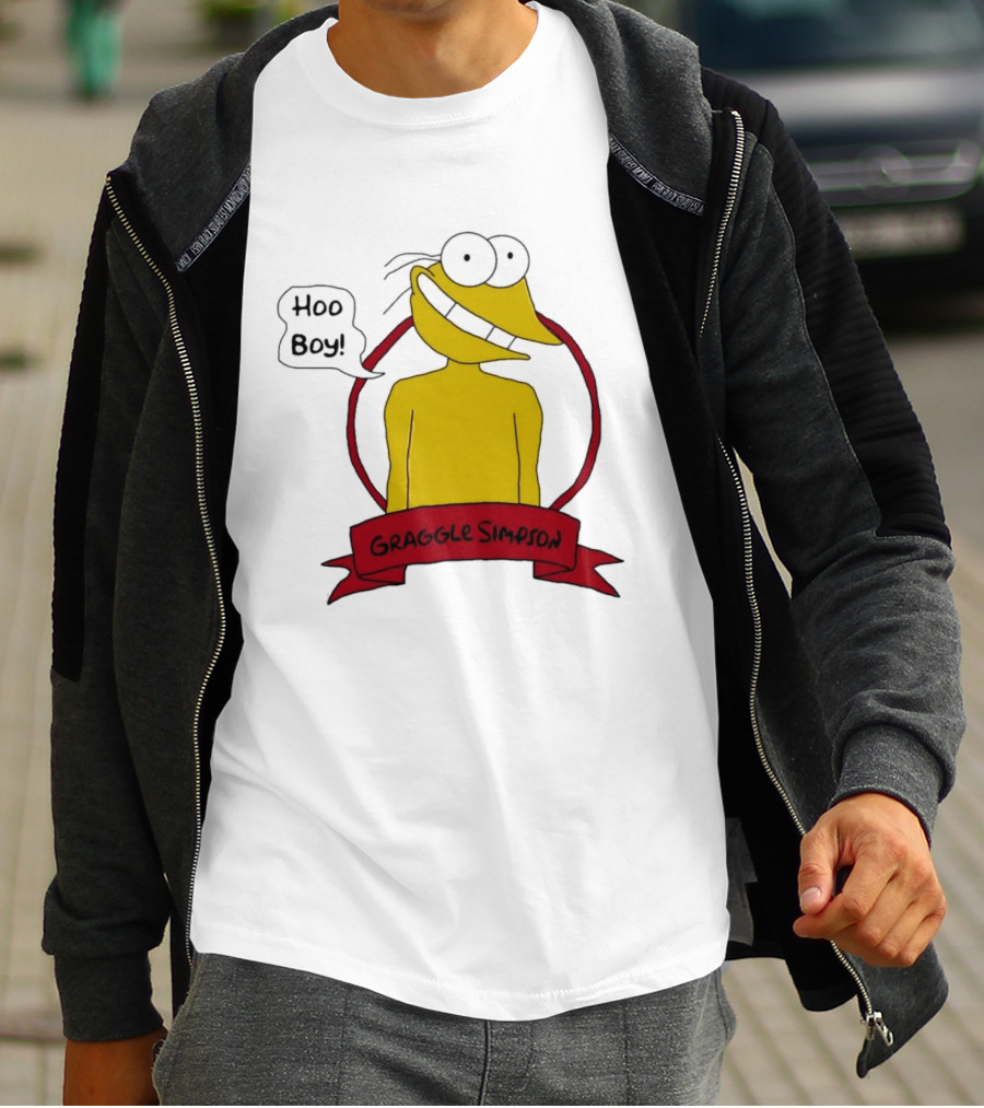 Hoo Boy Graggle Simpson Cartoon T-Shirt