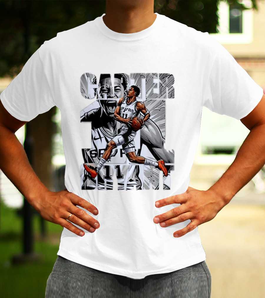 Keldon Johnson Spurs 11 Carter Bryant NBA San Antonio T-Shirt