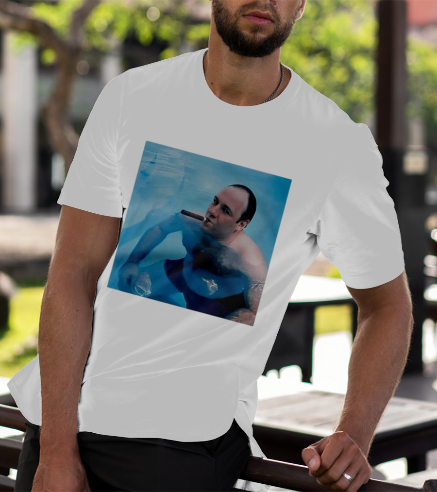 Tony Soprano The Sopranos Pool Scene Cigar Water Moment T-Shirt